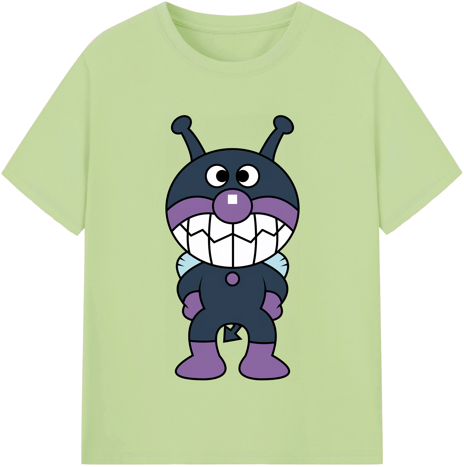 （画像用） アンパンマン Anpanman 綿100％半袖Tシャツ（フロントプリント）